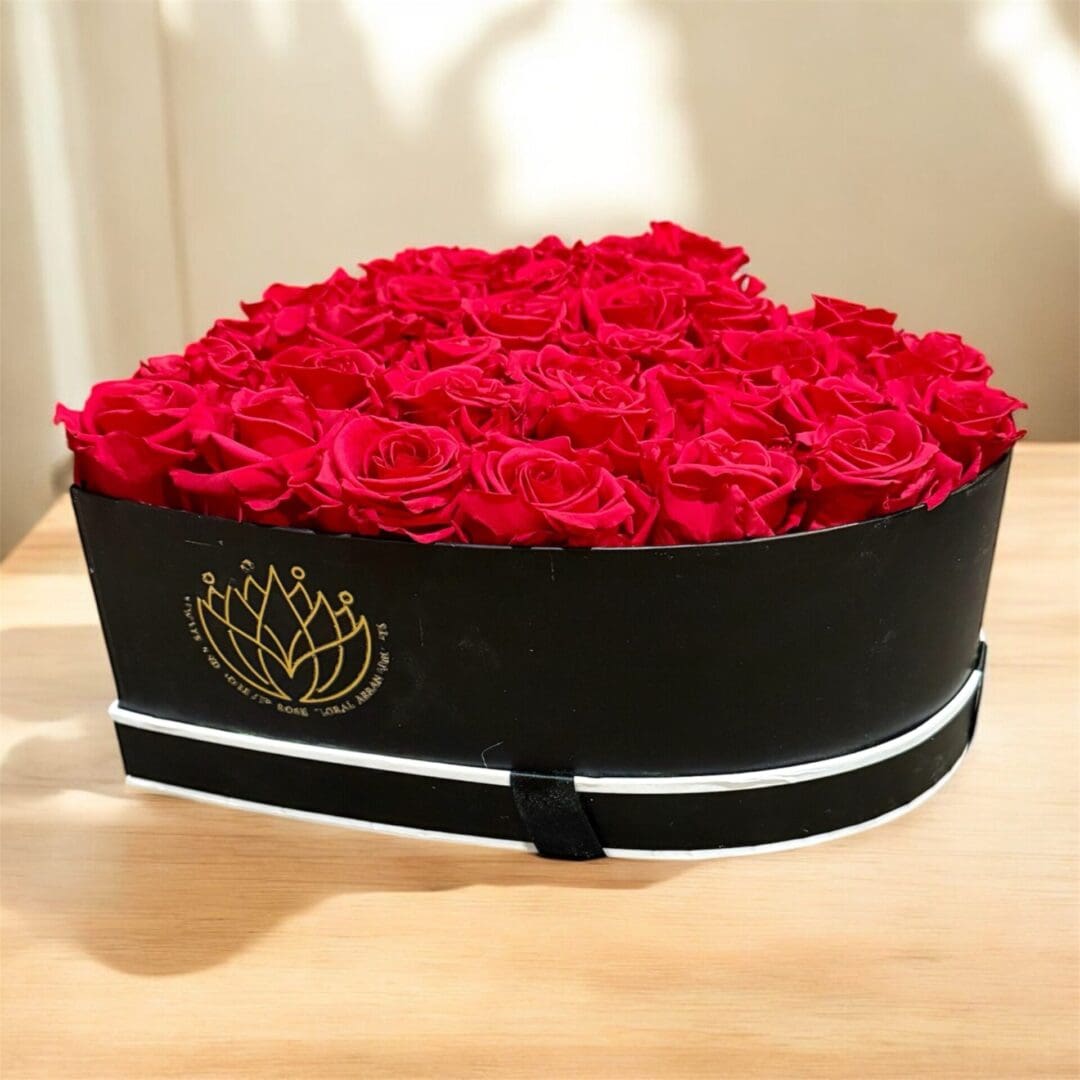 Forever Three Dozen Red Rose Heart - Image 2